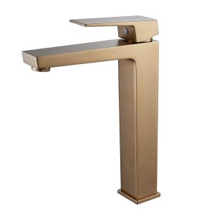 INTER CERAMIC TALL BASIN FLUID ELINOR 1418191 20.6X27.8X4.8CM ROSE GOLD